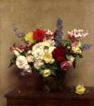 Ignace-Henri-Theodore Fantin-Latour - The Rosy Wealth of June